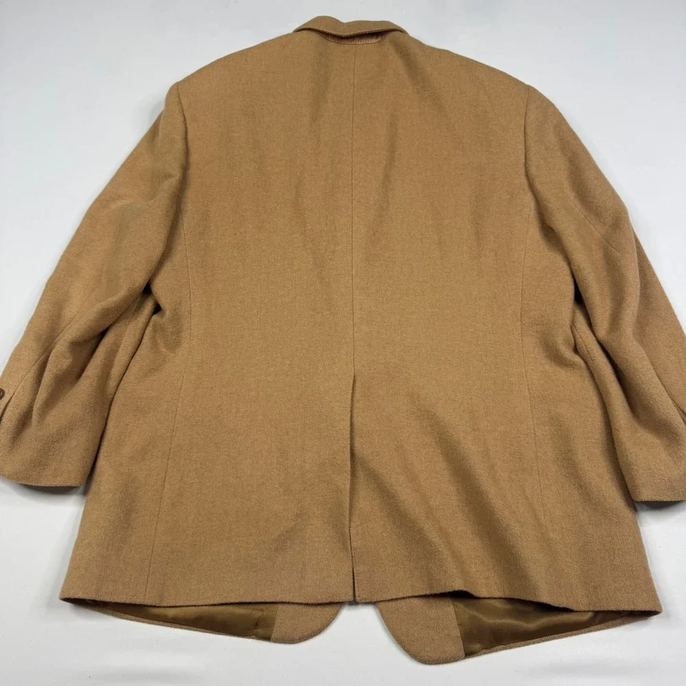 Brooks Brothers Camel Hair Blazer Mens 44 Short Tan 2 Button Sport Coat USA